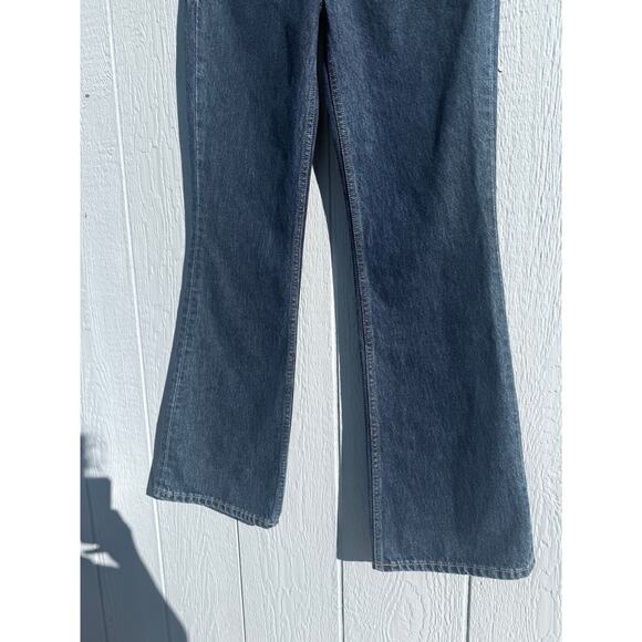 new GANNI high rise 100% organic denim non stretch Betzy jeans Dark Blue Stone - Picture 7 of 13